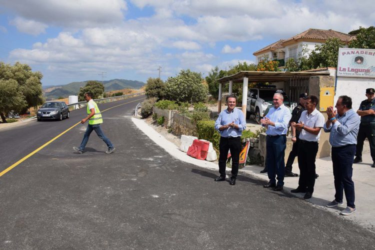 Reabren la carretera A-377 Gaucín-Manilva al alcanzar el 80% de ejecución de las obras de mejora y seguridad