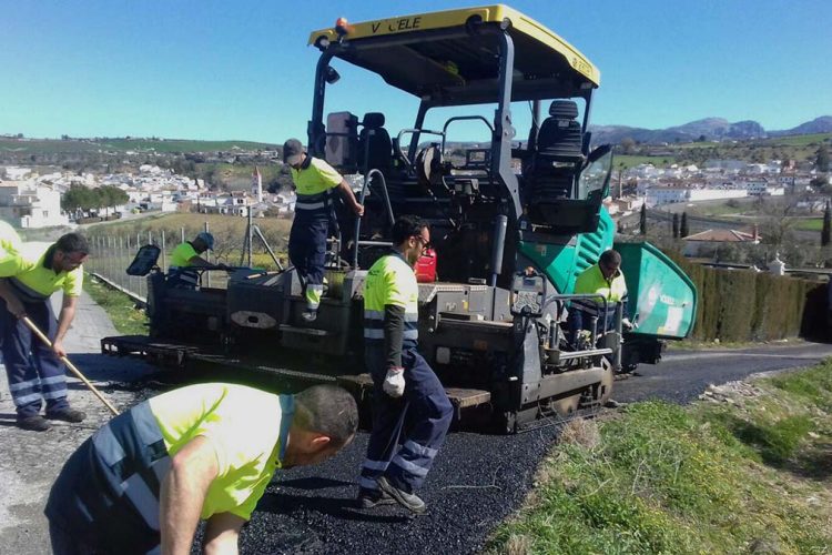 Arriate inicia un plan de asfaltado que a lo largo del año contará con una inversión total de más de 168.000 euros