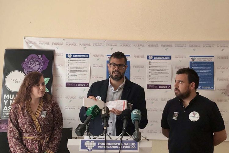 Podemos pone en marcha una campaña en defensa de la sanidad pública y reclama que no se cierren plantas en el Hospital de la Serranía