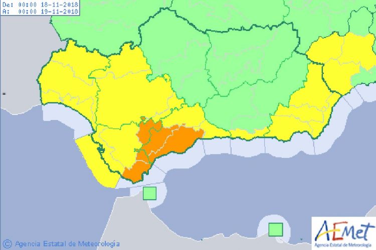 La Serranía permanecerá toda la jornada del domingo en alerta naranja en previsión de fuertes lluvias y tormentas