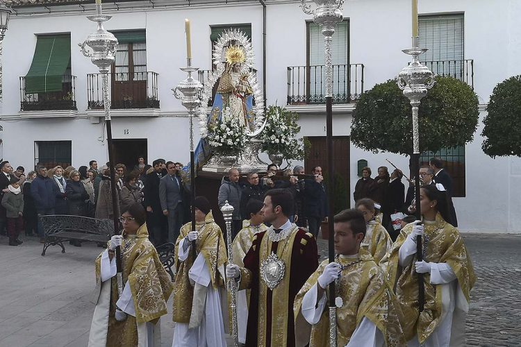 La Patrona de Ronda, la Virgen de la Paz, se traslada hasta la Merced para el desarrollo de la novena previa a su festividad