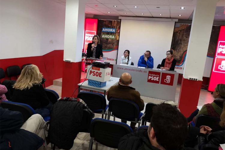 La asamblea de militantes del PSOE aprueba el programa electoral con el que se presentará Aguilera las municipales del 26M