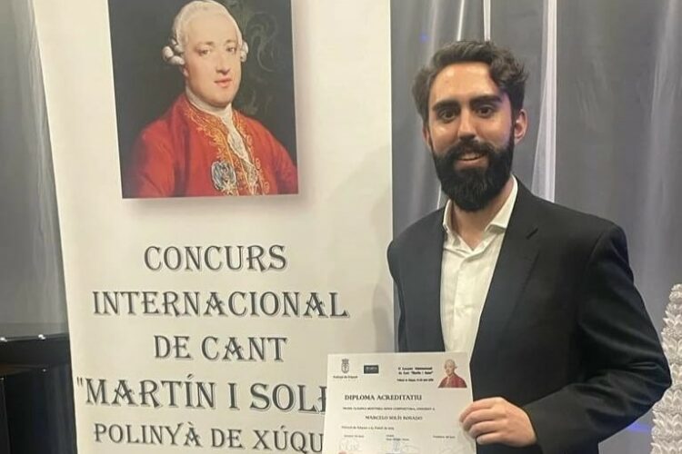 El barítono rondeño Marcelo Solís ganador de un premio especial en el VI Concurso Internacional de Canto «Martín i Soler»