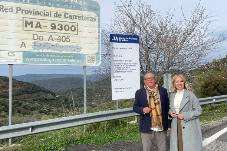 La Diputación destina 1 millón de euros para acondicionar la carretera MA-9300 entre Gaucín y El Colmenar