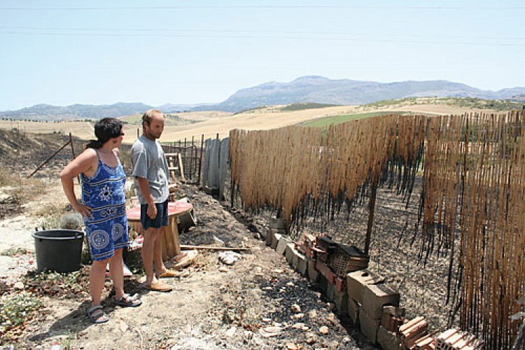 El primer incendio del verano arrasa 7,5 hectáreas de trigo en Los Navares