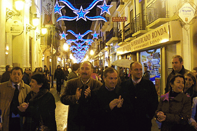 Las luces de Navidad supondrán menor coste y gasto energético que el pasado año
