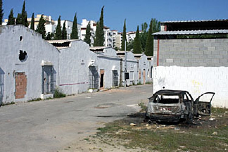 El antiguo recinto ferial se convierte en un ‘pueblo fantasma’