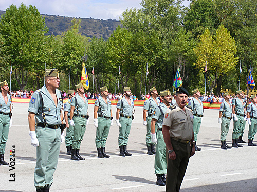 El coronel Martín Bernardi y el General Medina Cebrián, el pasado 20 de septiembre.