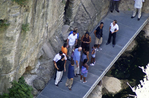 Michelle Obama bajó a La Mina de La Casa del Rey Moro.