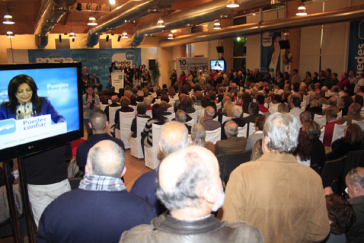 El PP celebra un mitin para presentar su candidatura