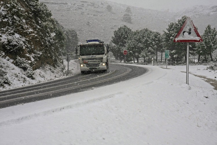 Caen las primeras nieves sobre la Serranía de Ronda
