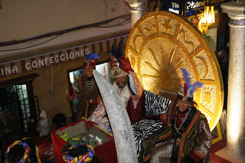 Baltasar saluda al público.