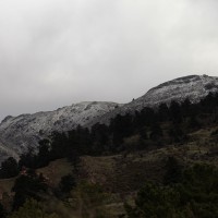 Nevada en la Sierra de las Nieves esta Semana Santa.