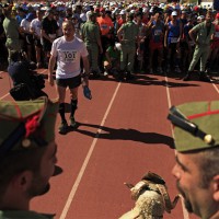 Salida con la presencia de legionarios y su carnero.