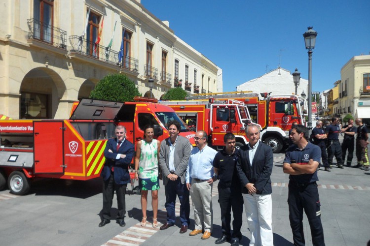 Presentan los cuatro nuevos vehículos del Consorcio Provincial de Bomberos con base en Ronda