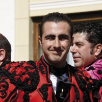 “El Fandi” sonriente a la llegada a la Plaza.