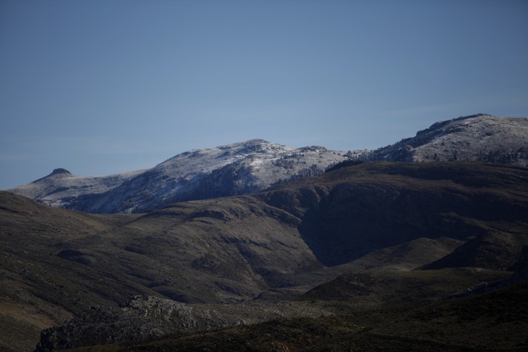 Primera nevada del año en la Sierra de las Nieves