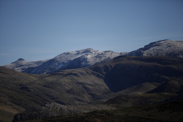 Primera nevada del año en la Sierra de las Nieves