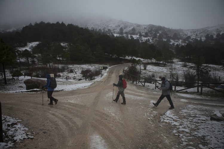 La nieve cubre la Sierra de las Nieves