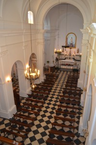 Interior de la iglesia.