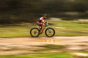 Algunos ciclistas optaron por ruedas de gran tamaño.