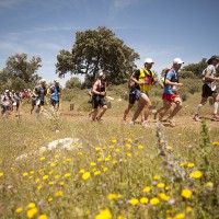 Un grupo de corredores durante el recorrido de la prueba.