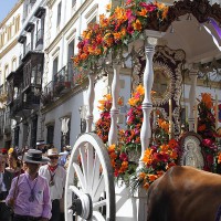 Carreta del Simpecado de la Hermandad del Rocío del Ronda.