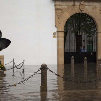 Tromba de agua en Ronda.