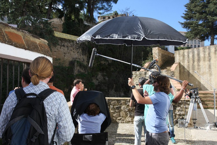 El Arco de Felipe V y la plaza del Socorro, escenarios de un nuevo anuncio televisivo