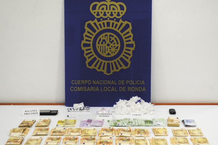 Detenido en Ronda un hombre de 71 años por tráfico de cocaína