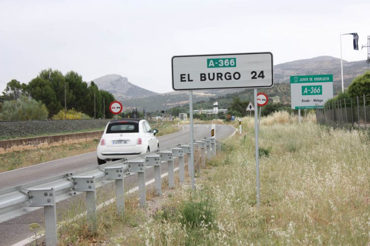 Fomento cortará el lunes la carretera A-366 Ronda-El Burgo por obras de emergencia por el temporal
