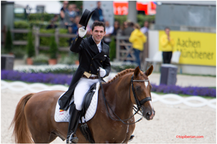 El jinete Severo Jurado, formado en la Escuela de Equitación de la RMR, competirá en las Olimpiadas con el equipo español de Doma Clásica