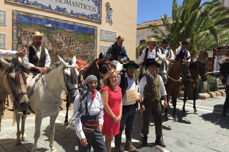 Caballistas de la Ruta de los Viajeros Románticos del Camino Inglés hacen escala en Ronda
