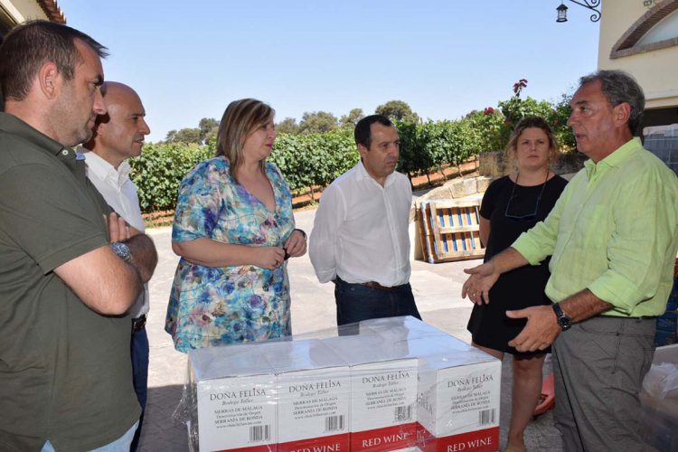 La Delegación del Gobierno andaluz destaca el auge que está experimentando el sector vinícola de Ronda y la Serranía