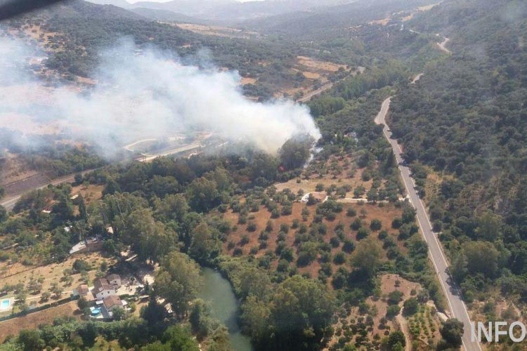 Estabilizado el incendio que se declaró este viernes en la Estación de Jimera de Líbar