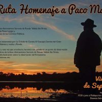 Cartel “IV Ruta Homenaje Paco Marín”.