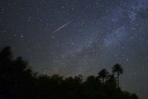 Imagen de una lágrima de San Lorenzo tomada en Fuerteventura.