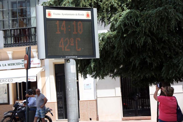 Este lunes 5 de septiembre ha sido el día más caluroso del año en Ronda