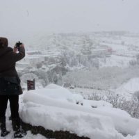 La nieve cubrió todo el término de Ronda.