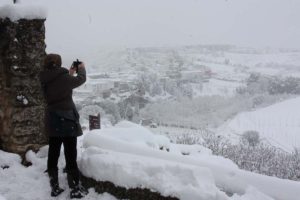 La nieve cubrió todo el término de Ronda. 