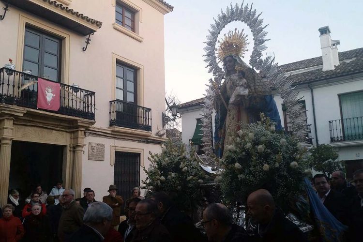 La Patrona, la Virgen de la Paz, ya está en La Merced donde se celebrarán los cultos en su honor