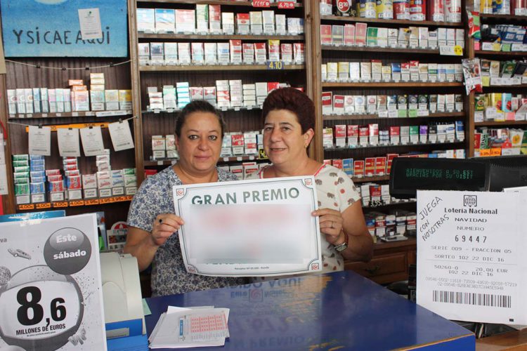 Cae en Ronda el segundo premio de la Lotería Nacional dotado con 12.000 euros al décimo