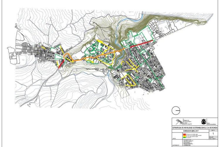 El  borrador del Plan de Tráfico del Tripartito plantea cortar el Puente Nuevo y peatonalizar todo el casco histórico