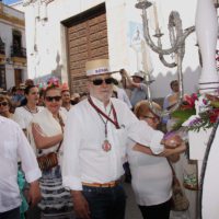 Jaime Aranda durante una preregrinación con la Hermandad del Rocío de Ronda.