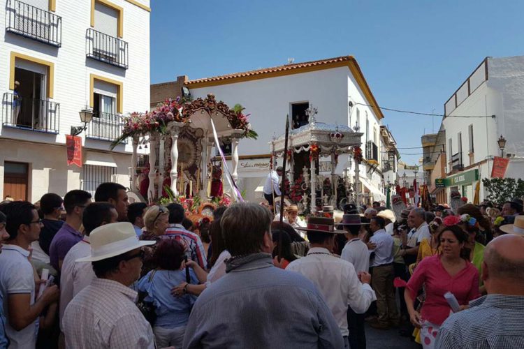 Intenso calor en la segunda jornada del camino de la Hermandad del Rocío de Ronda