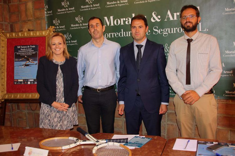 Presentan la XII edición del Torneo de Tenis Morales & Arnal-Correduría de Seguros