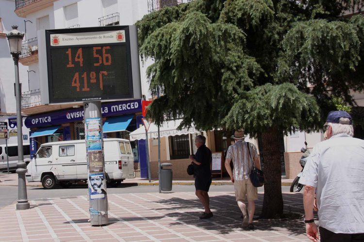 La ola de calor alcanza de lleno a Ronda con temperaturas superiores a los 40 grados