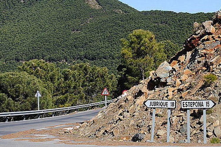 Un testigo vio a dos vehículos abandonar a gran velocidad la zona de Jubrique donde apareció el cadáver carbonizado de un hombre