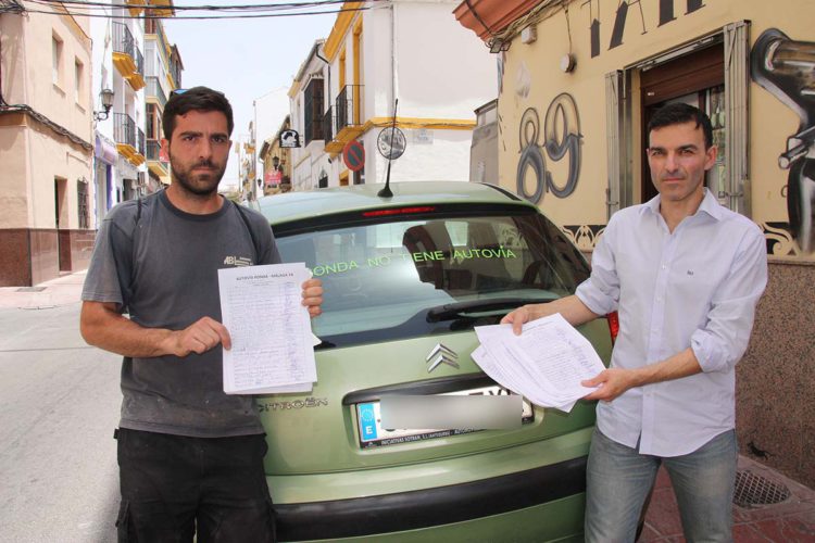 Trabajadores, empresarios y autónomos inician una campaña para reclamar a la Junta una autovía que comunique Ronda con Málaga