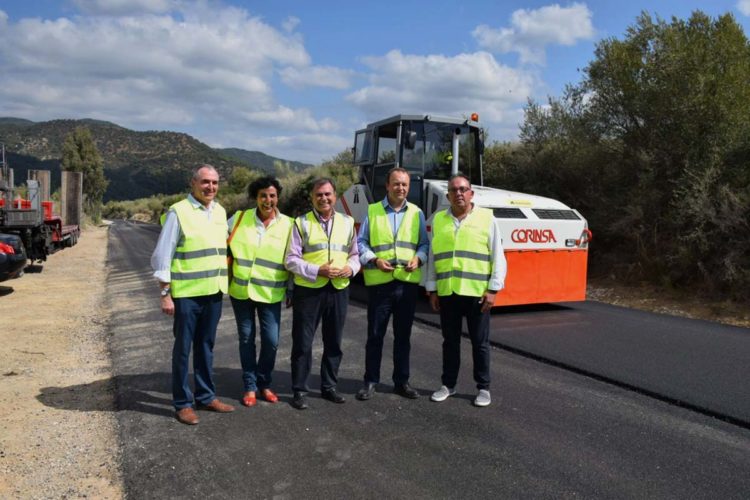 Las obras de acondicionamiento de la carretera A-377 entre Gaucín y Manilva se encuentran al 90% de ejecución